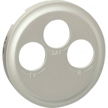 Лицевая панель LEGRAND Celiane для розетки TV/FM/SAT, титан Лицевая панель LEGRAND Celiane для розетки TV/FM/SAT, титан