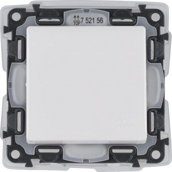 Переключатель LEGRAND Valena LIFE IP44 10АХ 250В с лицевой панелью безвинтовые зажимы белый Переключатель LEGRAND Valena LIFE IP44 10АХ 250В с лицевой панелью безвинтовые зажимы белый