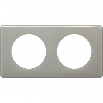 Рамка 2-постовая LEGRAND CELIANE серый глянец Рамка 2-постовая LEGRAND CELIANE серый глянец